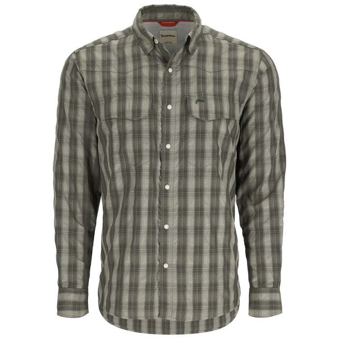 Simms Big Sky LS Shirt Willow / Dark Olive Plaid Image 01