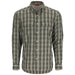 Simms Big Sky LS Shirt Willow / Dark Olive Plaid Image 01