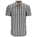 Simms Big Sky SS Shirt Black Plaid Image 01