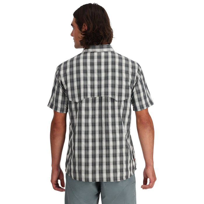 Simms Big Sky SS Shirt Black Plaid Image 03