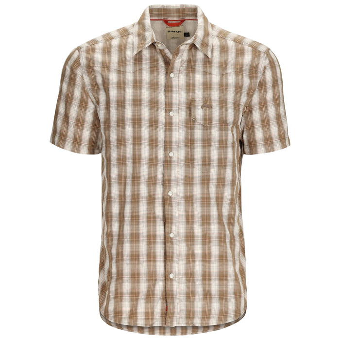 Simms Big Sky SS Shirt Driftwood Plaid Image 01