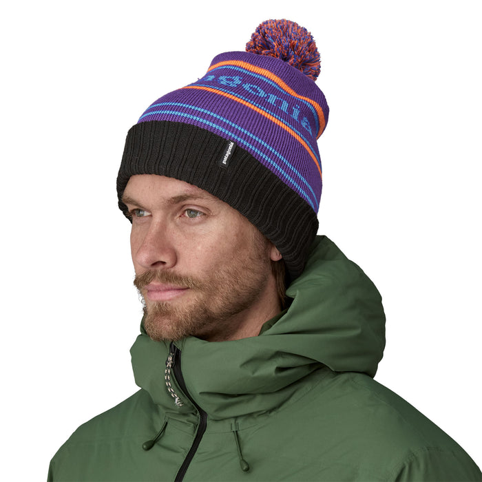 Patagonia Powder Town Beanie Park Stripe: Purple Image 02