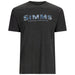 Simms Logo T-Shirt RC Neptune/Charcoal Heather Image 01