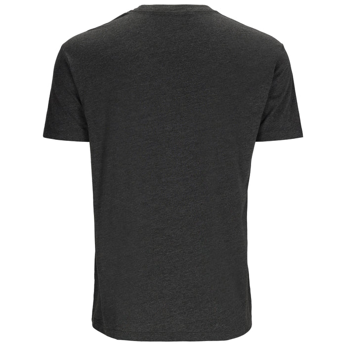 Simms Logo T-Shirt RC Neptune/Charcoal Heather Image 02