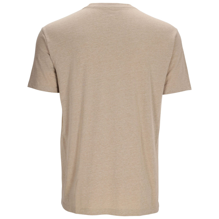 Simms Logo T-Shirt RC Olive Drab/Oatmeal Heather Image 02