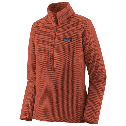 Patagonia Womens R1 Air Zip Neck Burnished Red Image 01