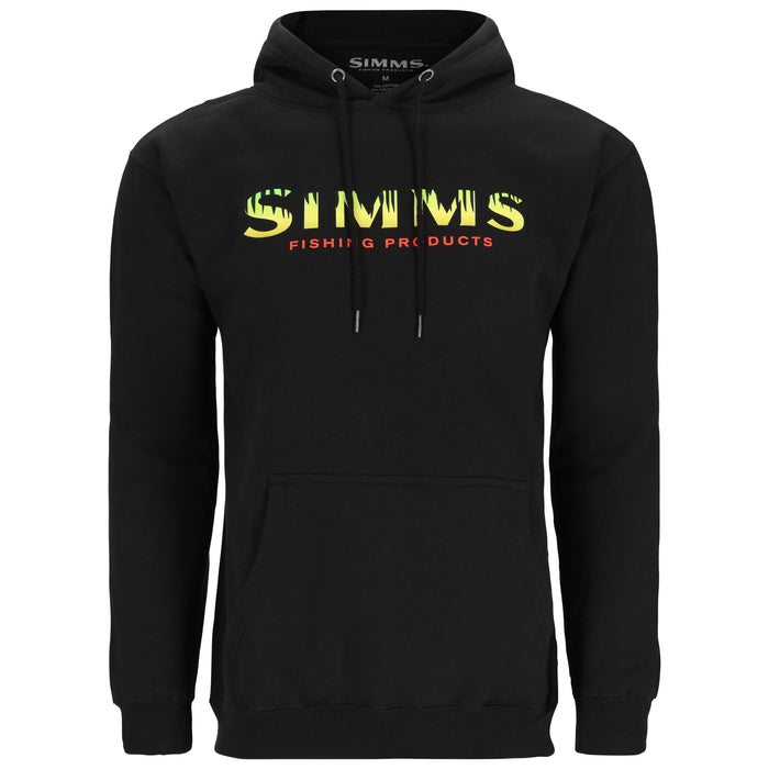 Simms Logo Hoody Black - Neon 01