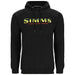 Simms Logo Hoody Black - Neon 01