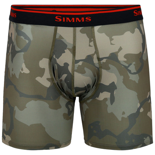 Simms Mens Boxer Briefs Regiment Camo Olive Drab 01