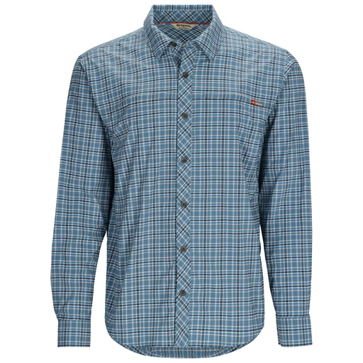 Simms Stone Cold LS Shirt Midnight Plaid Image 01