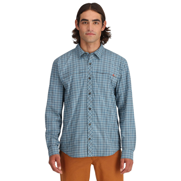 Simms Stone Cold LS Shirt Midnight Plaid Image 02