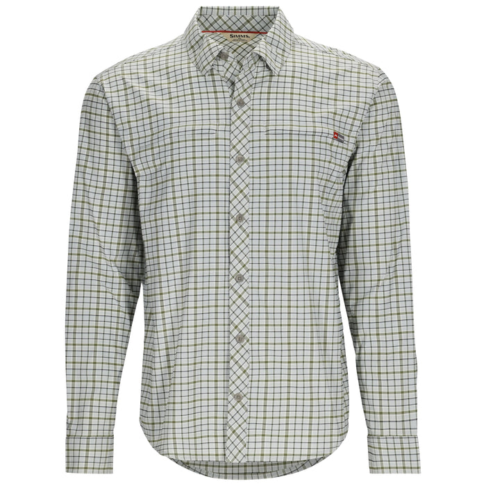 Simms Stone Cold LS Shirt Sterling Plaid Image 01