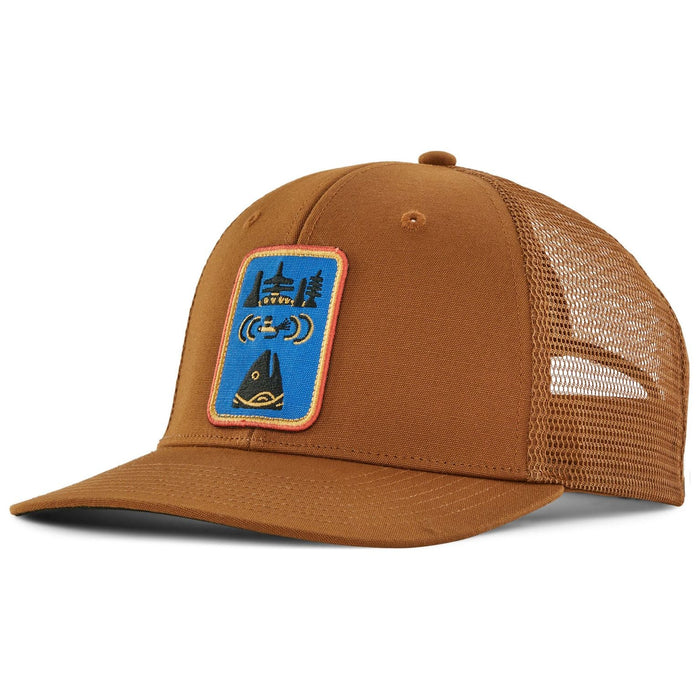 Patagonia Take a Stand Trucker Hat Gulp: Tree Ring Brown Image 01