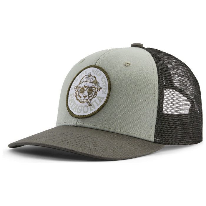 Patagonia Take a Stand Trucker Hat Wild Grizz: Sleet Green Image 01