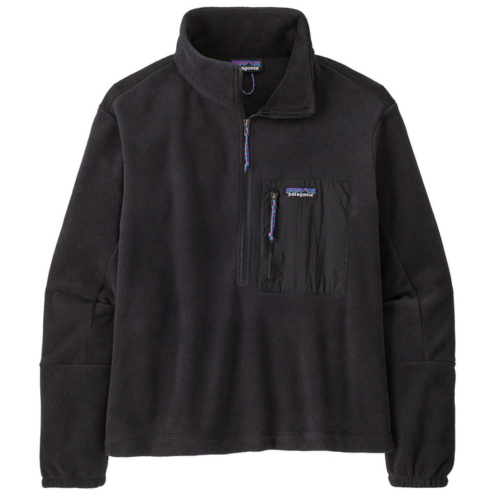 Patagonia Women's Microdini 1/2-Zip Pullover Black Image 01