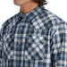 Simms Brackett LS Shirt Backcountry Blue Plaid Image 04