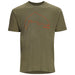 Simms Trout Outline T-Shirt Military Heather Image 01