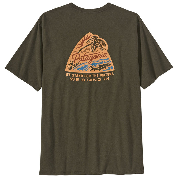 Patagonia Men's Take a Stand Responsibili-Tee SS Bayou Badge: Basin Green Image 01