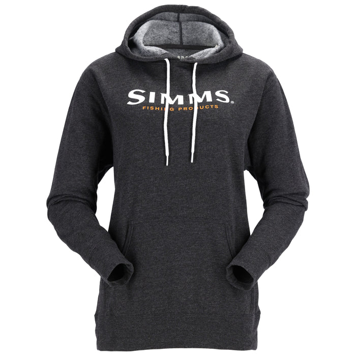 Simms Women's Logo Hoody Charcoal Heather Image 01