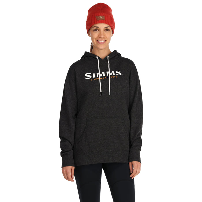 Simms Women's Logo Hoody Charcoal Heather Image 03