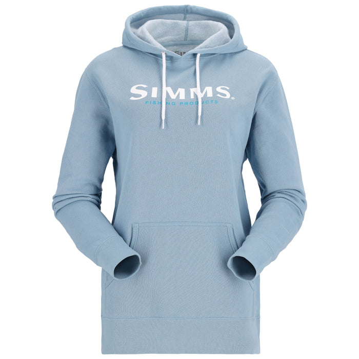 Simms Women's Logo Hoody Cornflower Heather Image 01