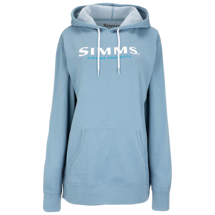 Simms Women's Logo Hoody Cornflower Heather Image 02