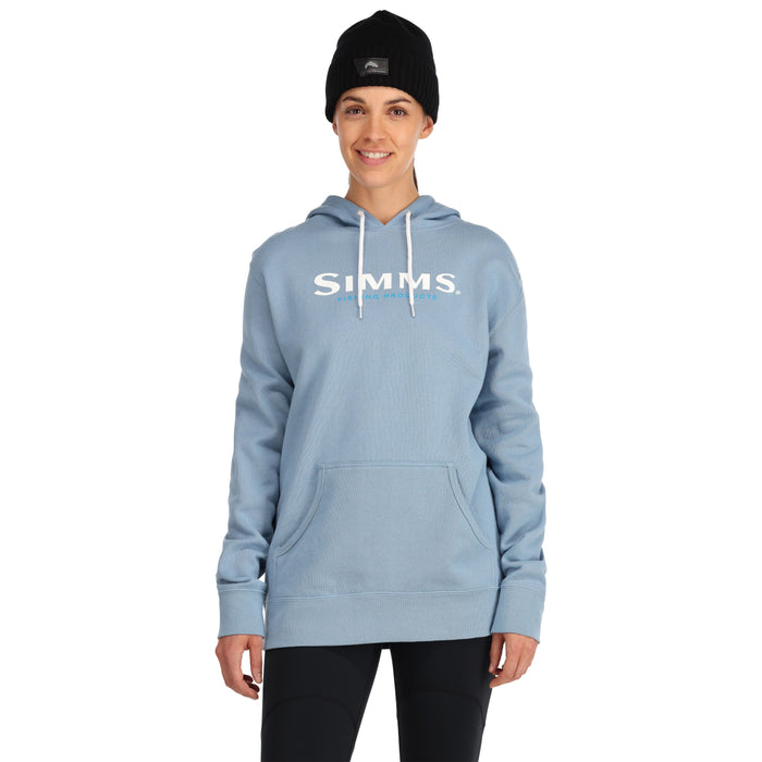 Simms Women's Logo Hoody Cornflower Heather Image 03