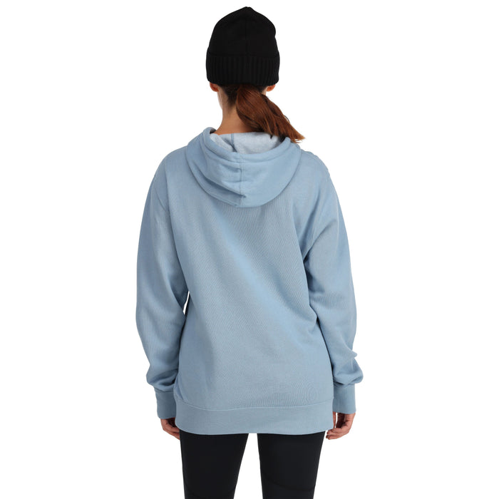 Simms Women's Logo Hoody Cornflower Heather Image 04