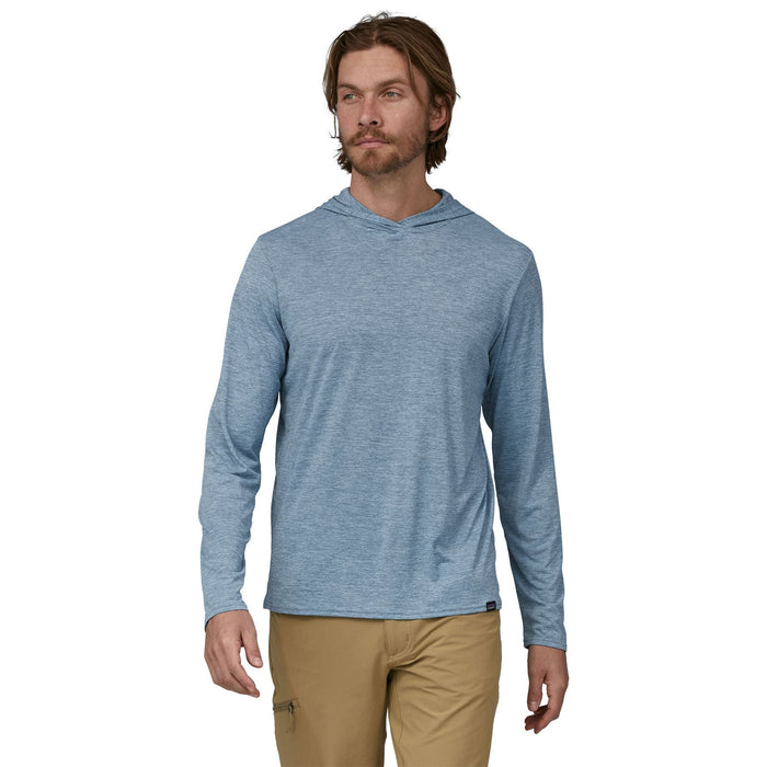 Patagonia Men's Cap Cool Daily Hoody Steam Blue - Light Plume Grey X-Dye Image 02