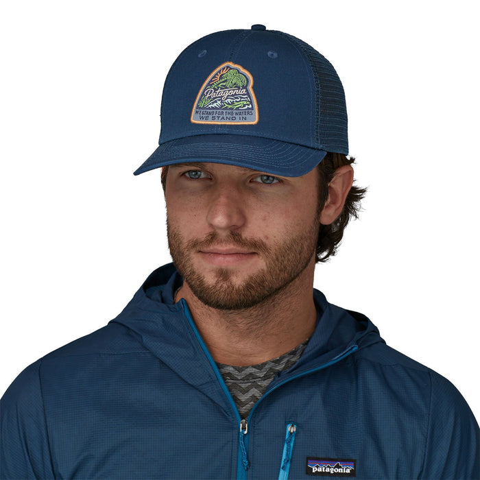 Patagonia Take a Stand Trucker Hat Bayou Badge: Tidepool Blue Image 02