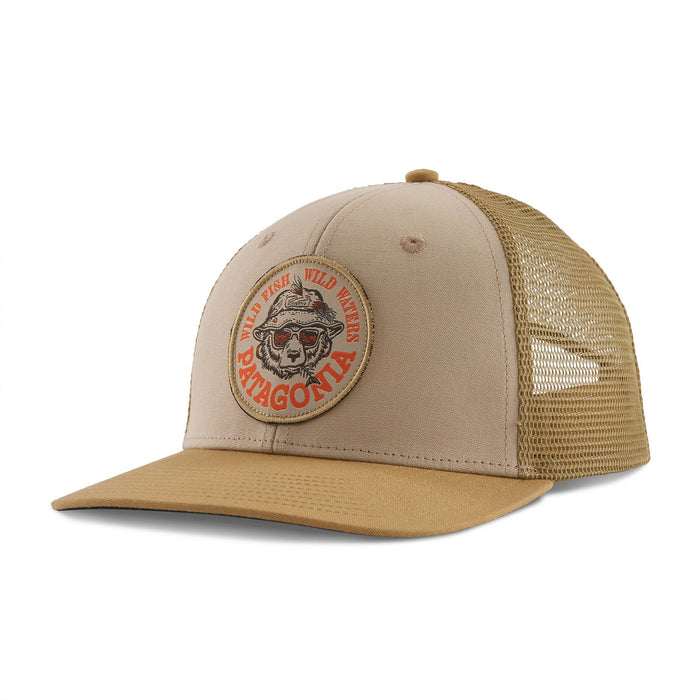 Patagonia Take a Stand Trucker Hat Wild Grizz: Oar Tan Image 01