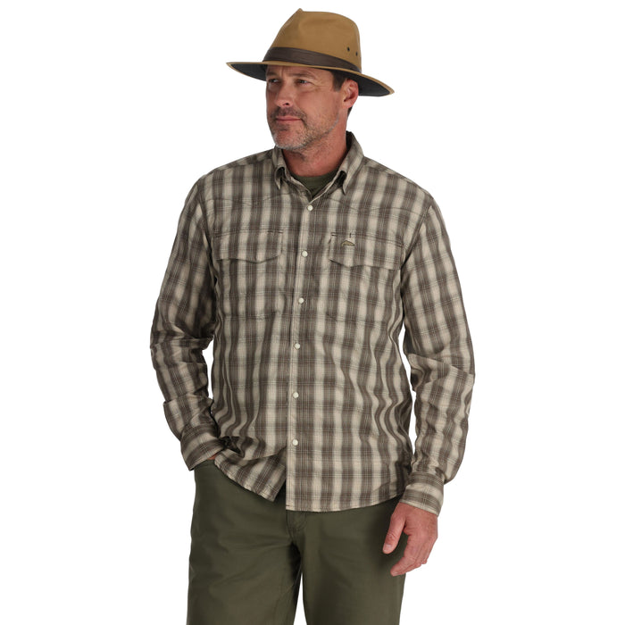 Simms Big Sky LS Shirt Hickory Plaid Image 03