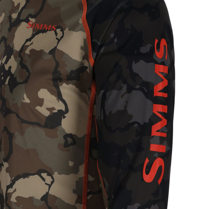 Simms Men's Solarflex Hoody - Regiment Camo Carbon XL