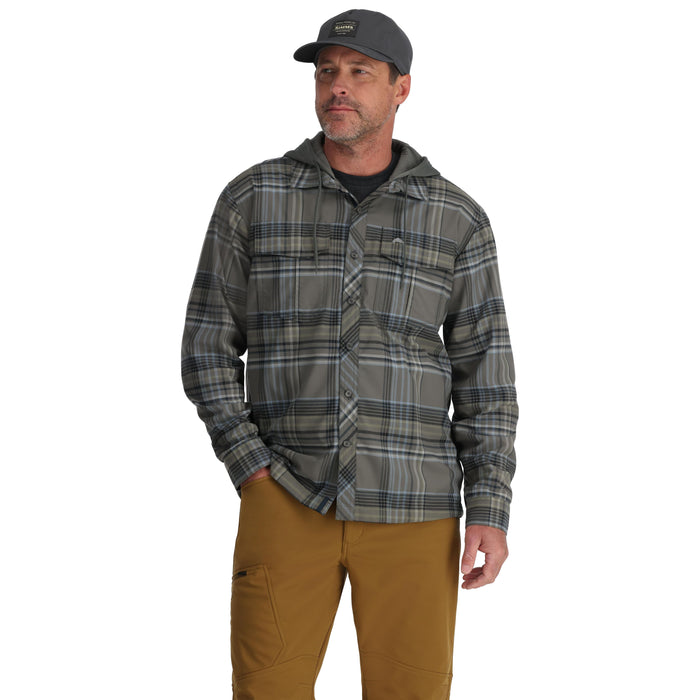 Simms Coldweather Hoody Gunmetal Neo Plaid Image 03