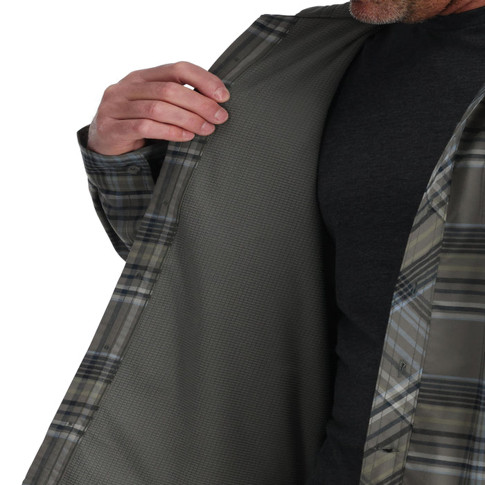 Simms Coldweather Hoody Gunmetal Neo Plaid Image 06