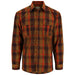 Simms Coldweather LS Shirt Bronzeback Logan Plaid Image 01