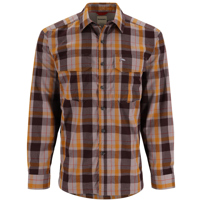 Simms Coldweather LS Shirt Dolomite Logan Plaid Image 01