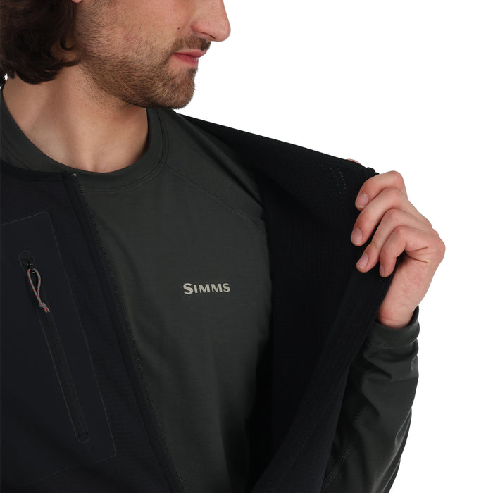 Simms Fleece Midlayer Bib Black Image 05