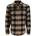 Simms Gallatin Flannel Long Sleeve Shirt Cork Buffalo Check Image 01