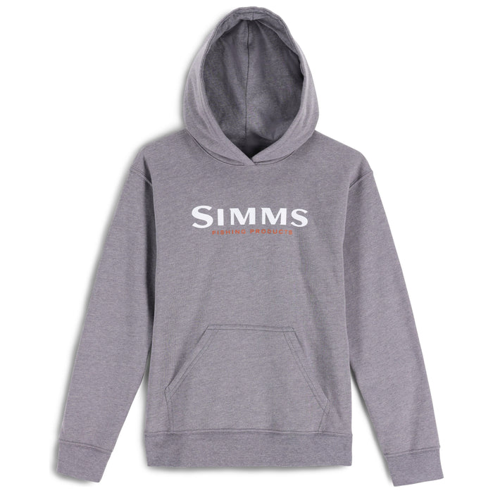 Simms Kid's Logo Hoody Athletic Heather Image 01