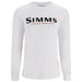 Simms Logo LS T-Shirt Pure White Image 01