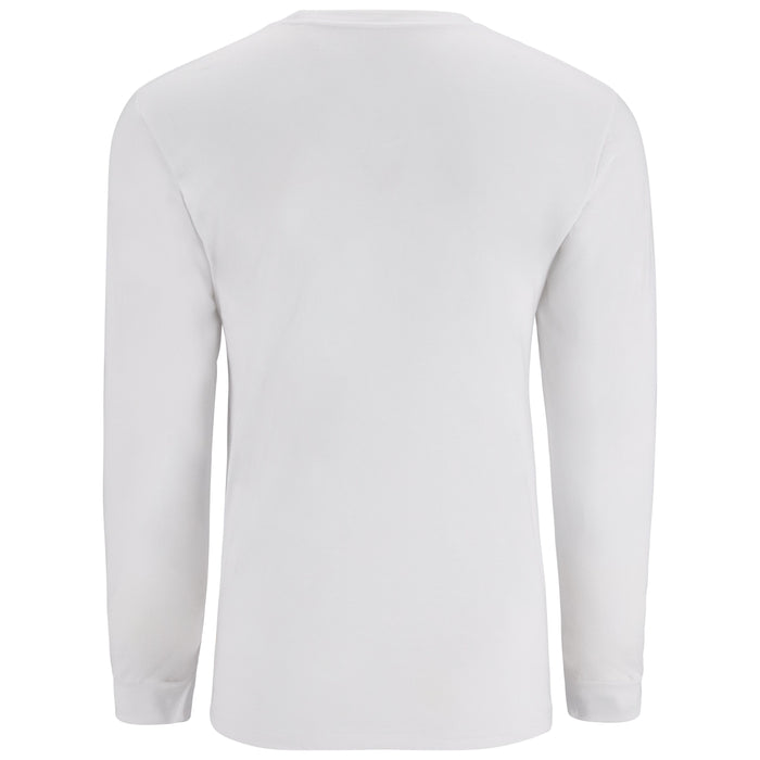 Simms Logo LS T-Shirt Pure White Image 02