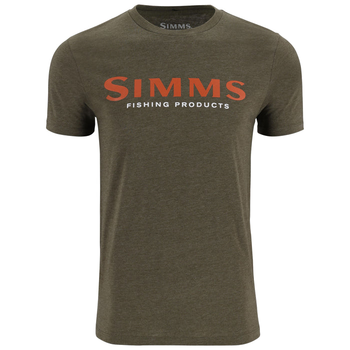 Simms Logo T-Shirt Loden Heather Image 01