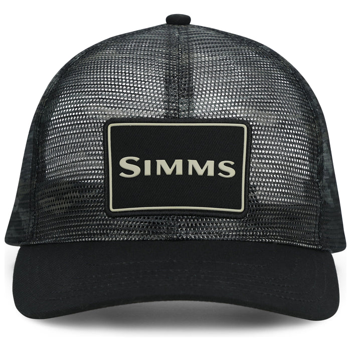 Simms Mesh All Over Trucker Tiger Camo Black / Dark Gunmetal Image 01