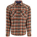 Simms Santee Flannel LS Shirt Stone Shadow Box Plaid Image 01