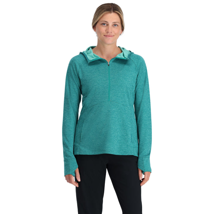 Simms Women's BugStopper Hoody Bluegrass Heather 02