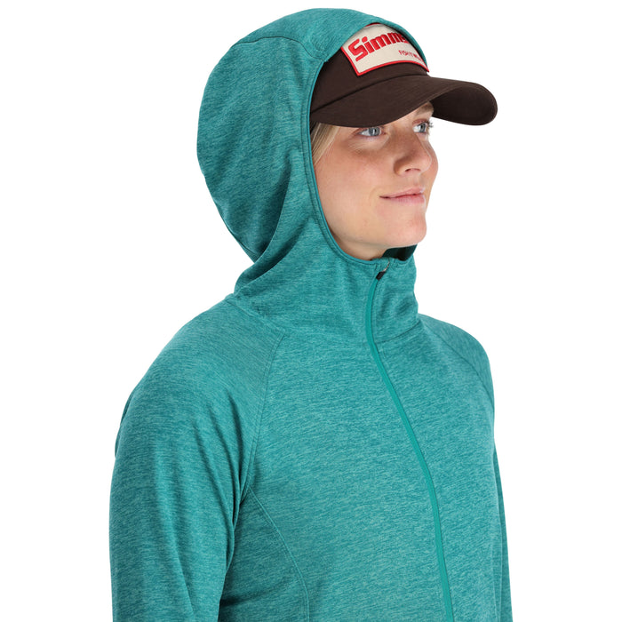 Simms Women's BugStopper Hoody Bluegrass Heather 04