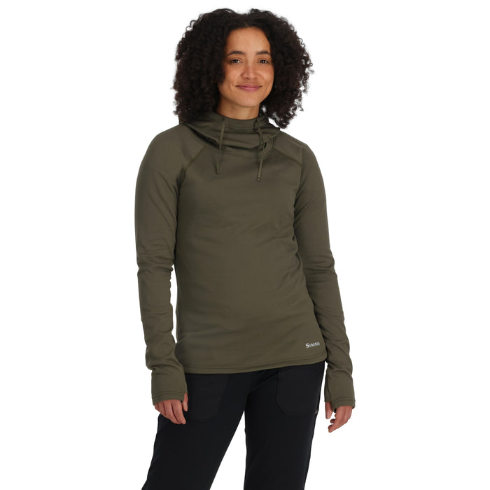 Simms Women's Heavyweight Baselayer Hoody Loden Image 03