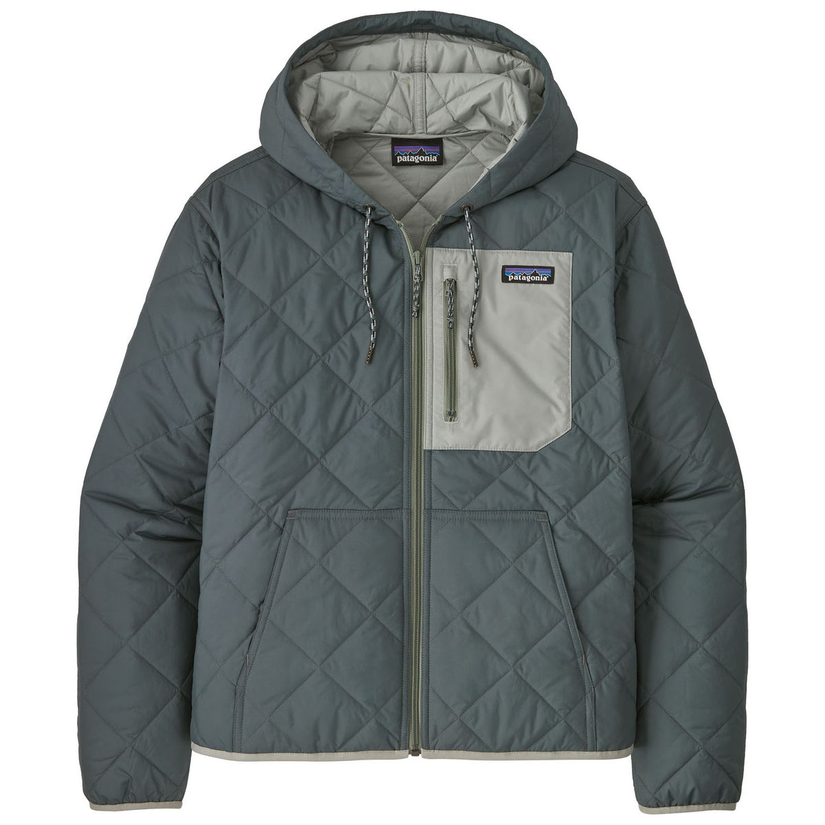 Patagonia Women's Diamond Quilted Bomber Hoody: Nouveau Green