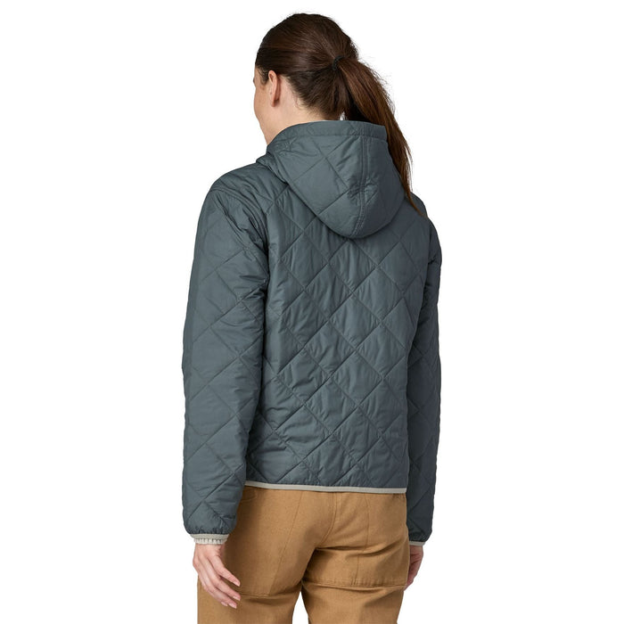 Patagonia Women's Diamond Quilted Bomber Hoody Nouveau Green Image 04